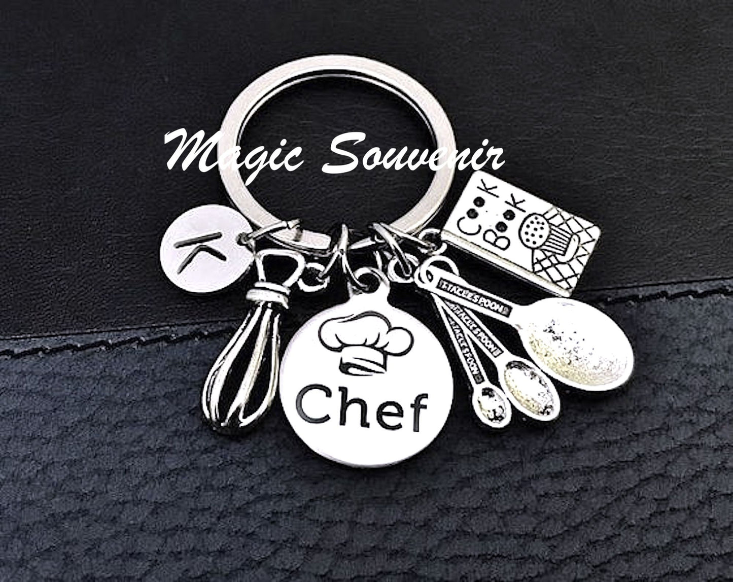 Baker Chef keychain, Gift for Baker