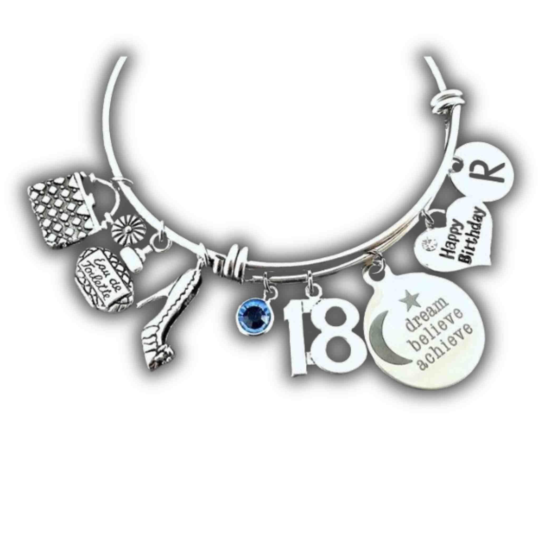 18th Keepsakes | 18th Birthday Bracelet Heart Chunky Chain