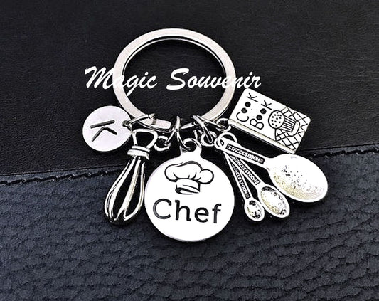 Baker Chef keychain, Gift for Baker