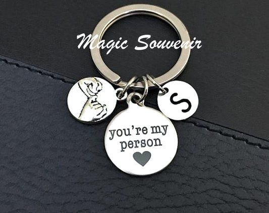 You are my person, Pinky promise keychain, Best friend keychain, Gift for Best friend, Gift for Boyfriend, Gift for BFF, For Him and Her