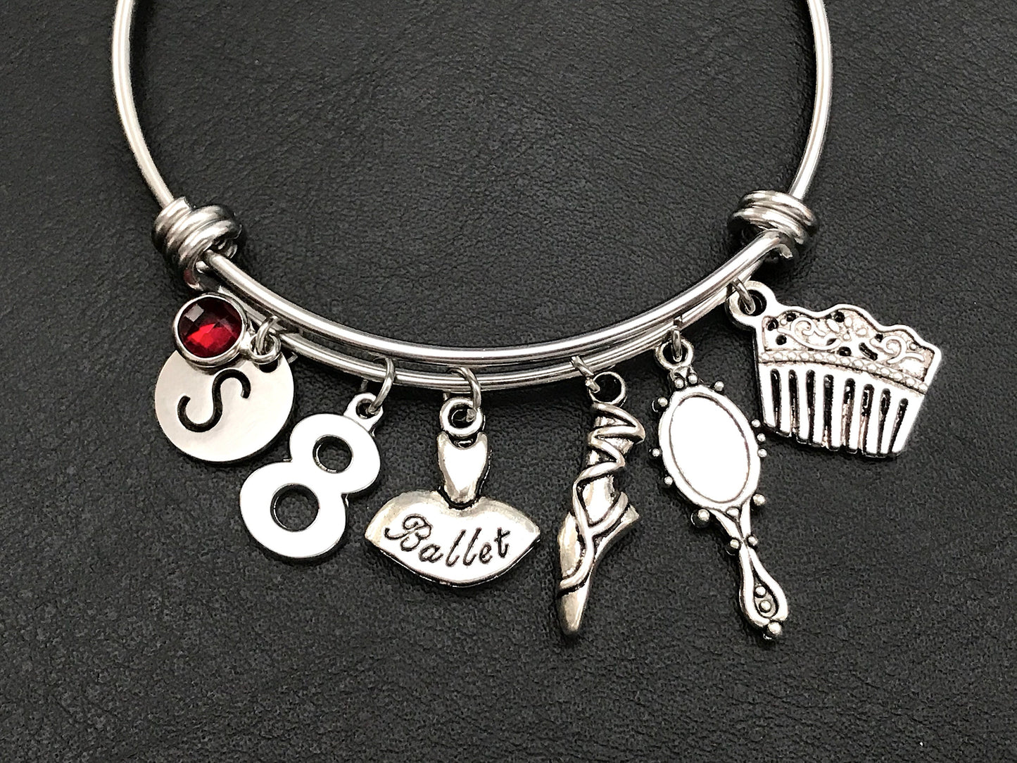 8th Birthday gift, Birthday gift for 8th, Ballerina Bangle Gift , Gift for Daughter, Niece's Birthday, 8 Year old gift, granddaughter Gift